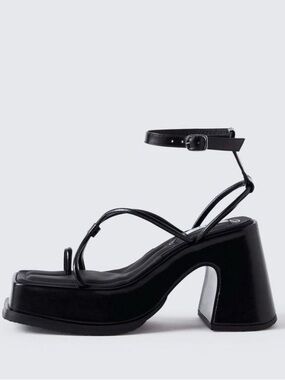 NWT Eytys Black Square-Toe Heels